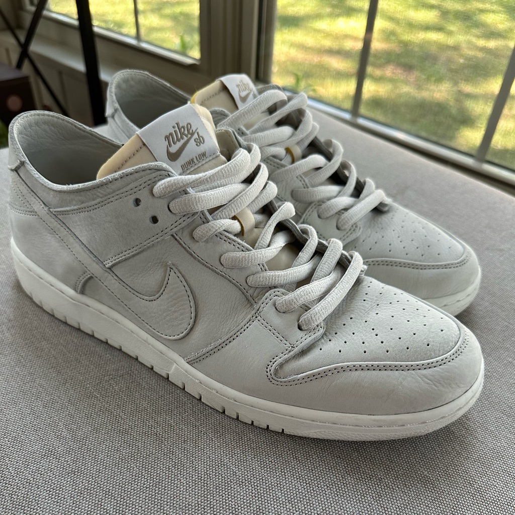 Nike Sb Dunk Deconstructed Light Grey/White Size 13